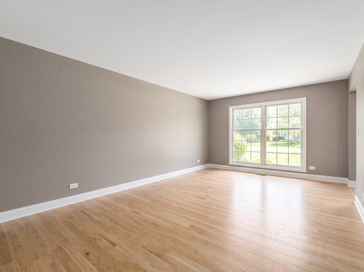 Same living room fully restored