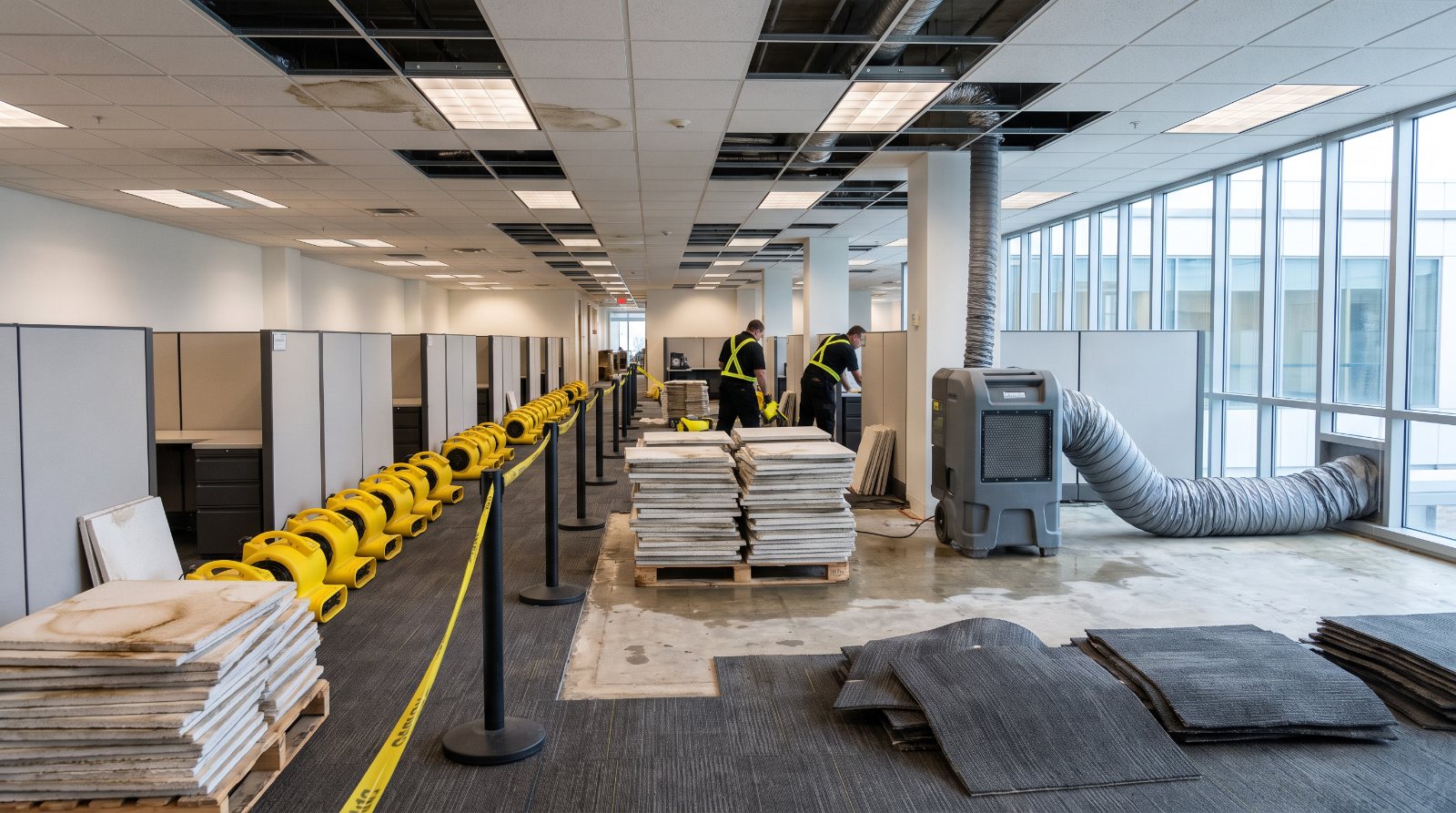 Commercial water damage restoration in Erie, PA
